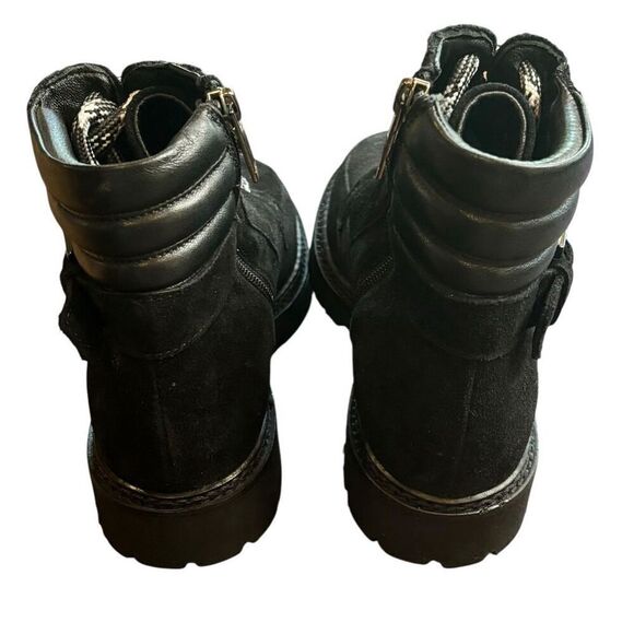 Aquatalia Mayra Weatherproof Suede Leather Lace-Up & Zip Boot NWOT Size 6 - Picture 5 of 7